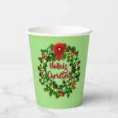 Nollaig Chridheil Scottish Kerstmis Papieren Bekers (Achterkant)