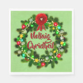 Nollaig Chridheil Scottish Kerstmis Servet (Voorkant)