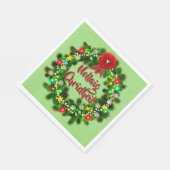 Nollaig Chridheil Scottish Kerstmis Servet (Hoek)