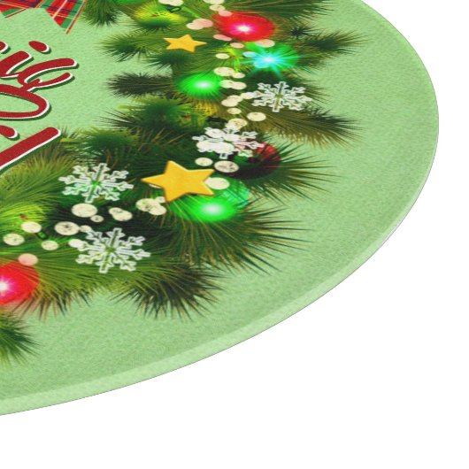 Nollaig Chridheil Scottish Kerstmis Snijplank (Hoek)