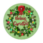 Nollaig Chridheil Scottish Kerstmis Snijplank (Voorkant)