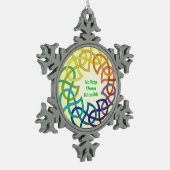 Nollaig Shona Dhaoibh - Irish Kerstmis Snowflake Tin Sneeuwvlok Ornament (Links)