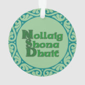 Nollaig Shona Dhuit - Irish Kerstdecoration Ornament (achterkant)