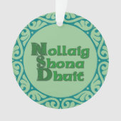Nollaig Shona Dhuit - Irish Kerstdecoration Ornament (voorkant)
