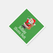 Nollaig Shona Duit Irish KerstkerstSanta Servet (Hoek)