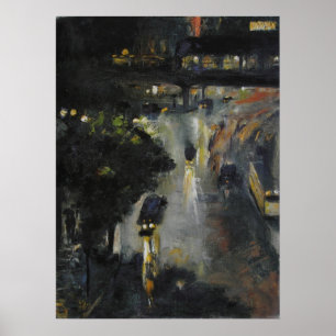 Nollendorfplatz bei Nacht Poster