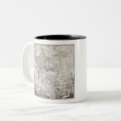 Nolli Map door Pietro Campana, Carlo Nolli, Rocco Tweekleurige Koffiemok (Voorkant links)