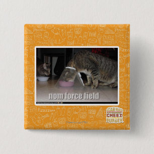 nom force field vierkante button 5,1 cm