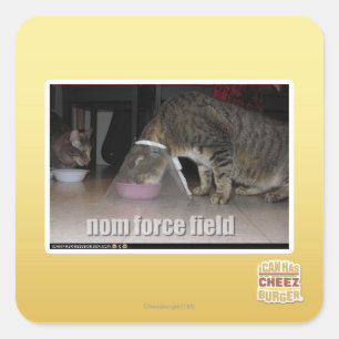 nom force field vierkante sticker