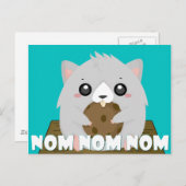 Nom Hamster Briefkaart (Voorkant / Achterkant)