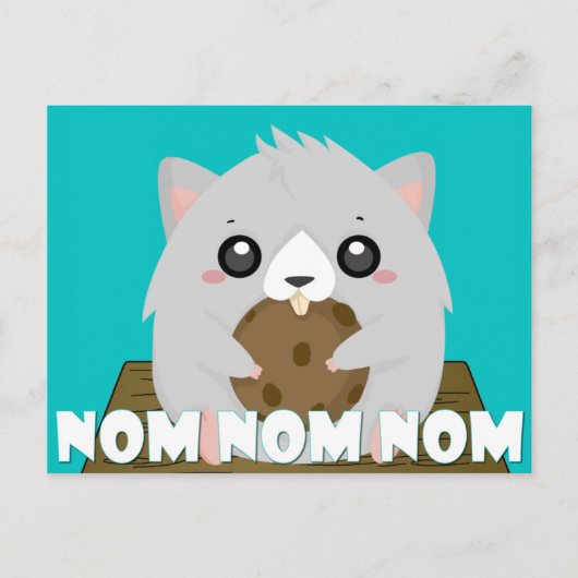 Nom Hamster Briefkaart (Voorkant)