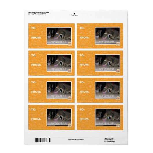 nom krachtveld etiket (Full Sheet)