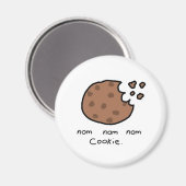 Nom nom cookie magneet (Voorkant / Achterkant)