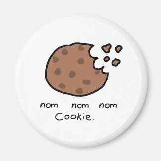 Nom nom cookie magneet
