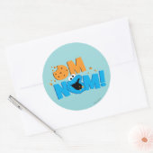 Nom Nom Cookie Ronde Sticker (Envelop)