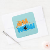 Nom Nom Cookie Vierkante Sticker (Envelop)