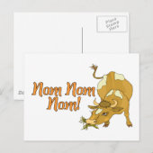 Nom Nom Cow Briefkaart (Voorkant / Achterkant)