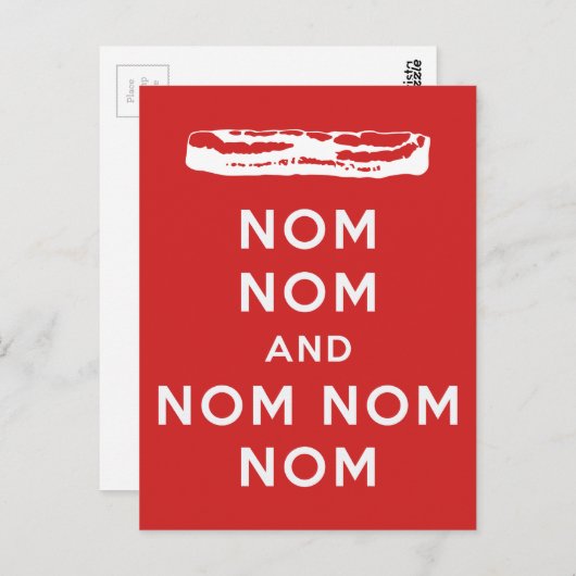 Nom Nom en Nom Nom Nom Briefkaart (Voorkant / Achterkant)