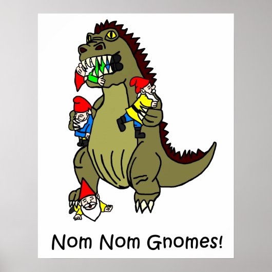Nom Nom Gnomes Monster Poster (Voorkant)