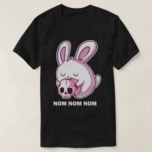 Nom Nom Killer Rabbit Design for a naughed T-shirt (Design voorkant)