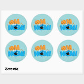 Nom Nom Koek Ronde Sticker (Vel)