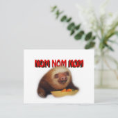 nom nom nom briefkaart (Staand voorkant)