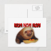 nom nom nom briefkaart (Voorkant / Achterkant)