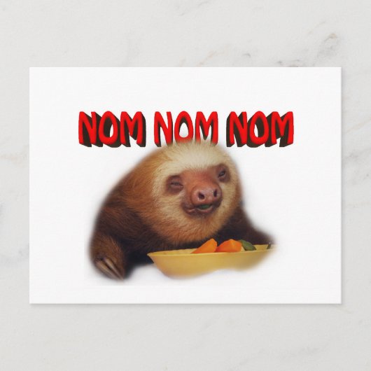 nom nom nom briefkaart (Voorkant)