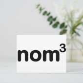 Nom nom nom briefkaart (Staand voorkant)