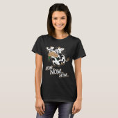 Nom Nom Nom Hongerige Koe T-shirt (Voorkant volledig)