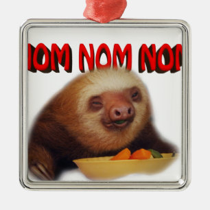 nom nom nom metalen ornament