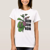 Nom Nom Nom Monarch Butterfly Caterstyle Milkweed T-shirt (Voorkant)