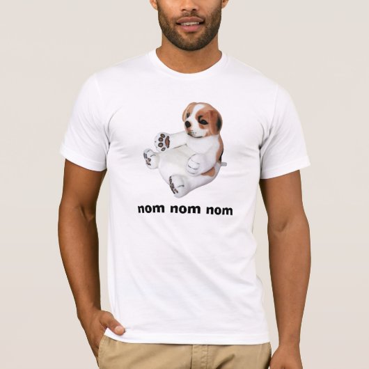 Nom Nom Nom Puppy Shirt (Voorkant)