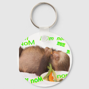 nom nom nom sloth sleutelhanger