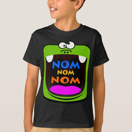Nom nom nom. t-shirt (Voorkant)
