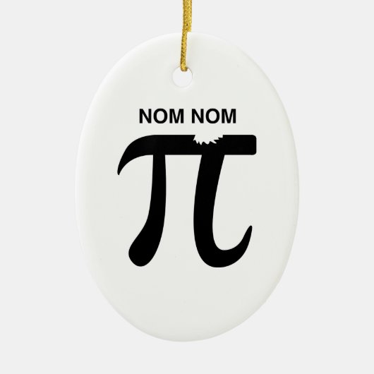 Nom Nom Pi Keramisch Ornament (Voorkant)