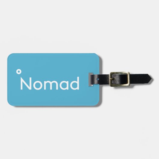 Nomad Acrylic Bagage Label (Voorkant horizontaal)