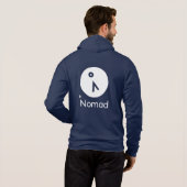 Nomad Bella Canvas Full Zip Hoodie (Achterkant volledig)