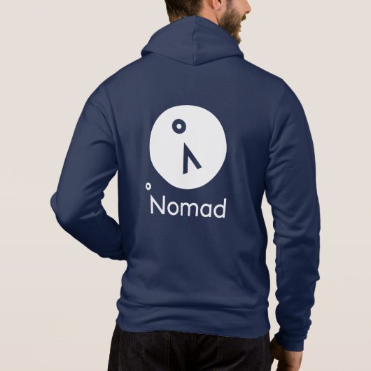 Nomad Bella Canvas Full Zip Hoodie (Achterkant)
