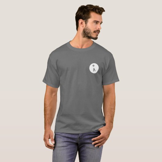 Nomad Mannen Basic Dark T-Shirt (Voorkant volledig)
