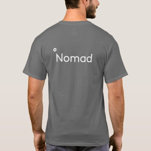 Nomad Mannen Basic Dark T-Shirt (Achterkant)
