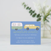 NOMAD Nieuw postadres AVONTUUR WACHT OP RV Briefkaart (Staand voorkant)