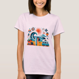 Nomad Surfer Beach Girl T-shirt