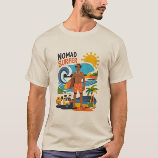 Nomad Surfer Beach Guy T-shirt (Voorkant)