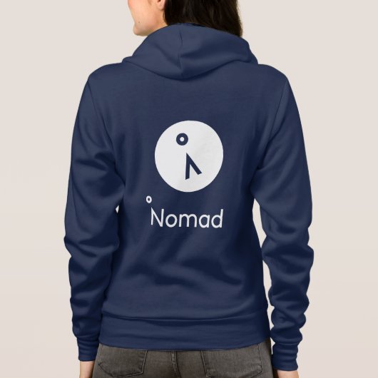 Nomad Women's Bella Canvas Full-Zip Hoodie (Achterkant)