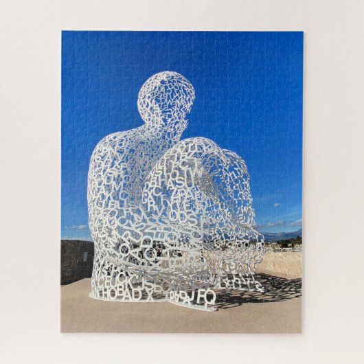 Nomade Scupture, Antibes France Jigzaag Puzzle Legpuzzel (Verticaal)