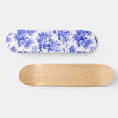 NOMADESAUSTRALIENS blue toile de Jouy Persoonlijk Skateboard (Horizontaal)