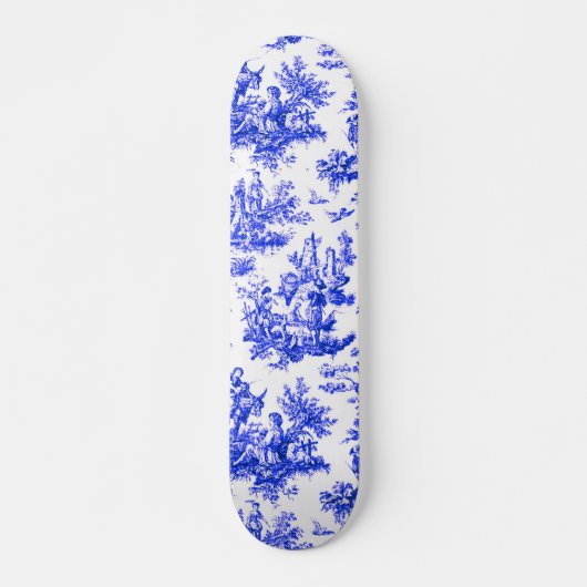 NOMADESAUSTRALIENS blue toile de Jouy Persoonlijk Skateboard (Voorkant)