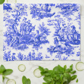 NOMADESAUSTRALIENS, Frans Koninklijk Blauw Jouy-on Theedoek (Gevouwen)