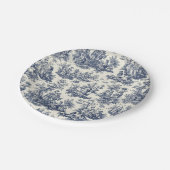 NOMADESAUSTRALIENS marine toile de Jouy Papieren Bordje (Gekanteld)